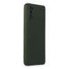 Realme 7 Pro Kılıf Nano içi Kadife Silikon - Koyu Yeşil