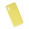 Realme 7 Pro Kılıf Nano içi Kadife Silikon - Sarı