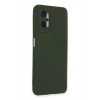 Realme 9i 4G Kılıf Nano içi Kadife Silikon - Koyu Yeşil
