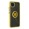 Realme C11 2021 Kılıf Montreal Yüzüklü Silikon Kapak - Sarı