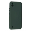 Realme C11 2021 Kılıf Nano içi Kadife Silikon - Koyu Yeşil