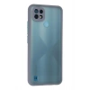 Realme C21 Kılıf Montreal Silikon Kapak - Gri