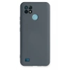Realme C21 Kılıf Nano içi Kadife Silikon - Gri