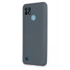 Realme C21 Kılıf Nano içi Kadife Silikon - Gri