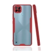Realme C21 Kılıf Platin Silikon - Kırmızı