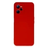 Realme C35 Kılıf Nano içi Kadife Silikon - Kırmızı