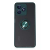 Realme C53 Kılıf Montreal Yüzüklü Silikon Kapak - Yeşil