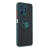 Realme C53 Kılıf Montreal Yüzüklü Silikon Kapak - Yeşil
