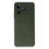 Realme C53 Kılıf Nano içi Kadife Silikon - Koyu Yeşil