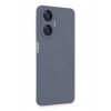 Realme C55 Kılıf Nano içi Kadife Silikon - Gri