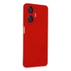 Realme C55 Kılıf Nano içi Kadife Silikon - Kırmızı