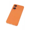 Realme C55 Kılıf Nano içi Kadife Silikon - Turuncu