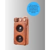 Retro Bluetooth Hoparlör Ahşap Görünümlü 5w Çift Stereo Ses