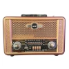 Retro, Nostaljik, Ahşap Tasarım Bluetooth Hoparlörlü, Şarjlı, Taşınabilir Otantik Tasarımlı FM/AM Destekli Radyo NS8098 (4887)