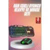 Rgb Işıklı Gaming Oyuncu Klavye Q Klavye Mouse Hediyeli