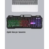 Rgb Işıklı  Klavye Mouse Seti – Türkçe Q, Ayarlanabilir Dpı, Ergonomik Ve Dayanıklı Tasarım