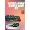 Rgb Işıklı   Klavye Q Klavye Mouse Hediyeli