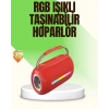 Rgb Led Işıklı 20w Taşınabilir Bluetooth Hoparlör Ipx6 Suya Dayanıklı