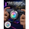 Rgb Led Telefon Soğutucu Fan Yüksek Hızlı Soğutma  Cooler Yeni Nesil