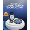 Rgb Led Telefon Soğutucu Fan Yüksek Hızlı Soğutma Oyuncu Cooler