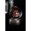 Romantik Işıklı Kristal Küre – “I Love You Forever” RGB Led Işıklı Pilli