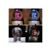Romantik Işıklı Kristal Küre – “I Love You Forever” RGB Led Işıklı Pilli
