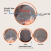 Rus Kumralı Beyaz Platin Ombreli ve Röfleli Tül Peruk