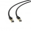 S-lınk Mm-cat702 Cat7 Patch 2mt Gold Uçlu   Ftp Cca Ağ Bağlantı Kablosu (siyah)(1923)