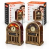 Saatli Retro Şömine Radyo Hoparlör - Bluetooth USB Type-C