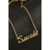 Sacide İsimli Kolye (Kişiye Özel)