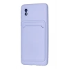 Samsung Galaxy A01 Core Kılıf Kelvin Kartvizitli Silikon - Lila