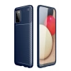 Samsung Galaxy A02S Kılıf Auto Focus Karbon Kapak - Lacivert