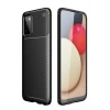 Samsung Galaxy A02S Kılıf Auto Focus Karbon Kapak - Siyah