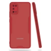Samsung Galaxy A02S Kılıf Platin Silikon - Kırmızı