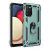 Samsung Galaxy A02S Kılıf Sofya Yüzüklü Silikon Kapak - Yeşil