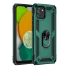 Samsung Galaxy A03 Kılıf Sofya Yüzüklü Silikon Kapak - Yeşil