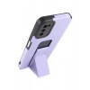 Samsung Galaxy A03S Kılıf Mega Standlı Silikon - Lila