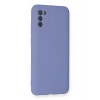 Samsung Galaxy A03S Kılıf Nano içi Kadife Silikon - Lila