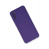 Samsung Galaxy A03S Kılıf Nano içi Kadife Silikon - Mor