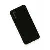 Samsung Galaxy A03S Kılıf Nano içi Kadife Silikon - Siyah