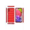 Samsung Galaxy A03S Kılıf Optimum Silikon - Kırmızı