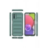 Samsung Galaxy A03S Kılıf Optimum Silikon - Koyu Yeşil