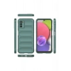 Samsung Galaxy A03S Kılıf Optimum Silikon - Koyu Yeşil