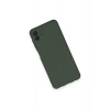 Samsung Galaxy A04 Kılıf Nano içi Kadife Silikon - Koyu Yeşil