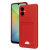 Samsung Galaxy A06 Kılıf Kelvin Kartvizitli Silikon - Kırmızı