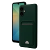 Samsung Galaxy A06 Kılıf Kelvin Kartvizitli Silikon - Koyu Yeşil