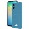 Samsung Galaxy A06 Kılıf Kelvin Kartvizitli Silikon - Mavi