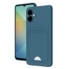 Samsung Galaxy A06 Kılıf Kelvin Kartvizitli Silikon - Mavi