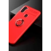Samsung Galaxy A11 Kılıf Range Yüzüklü Silikon - Kırmızı