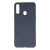 Samsung Galaxy A20S Kılıf Nano içi Kadife Silikon - Gri